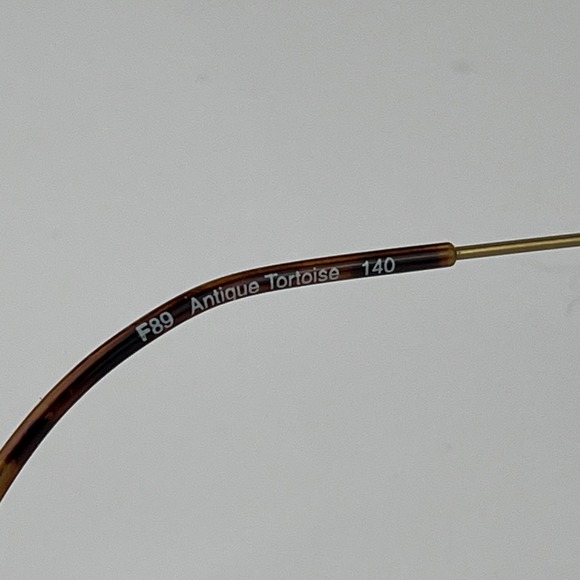 FENDI F89 VINTAGE Italy Gold/Brown Tortoise Eyeglasses - Picture 6 of 14